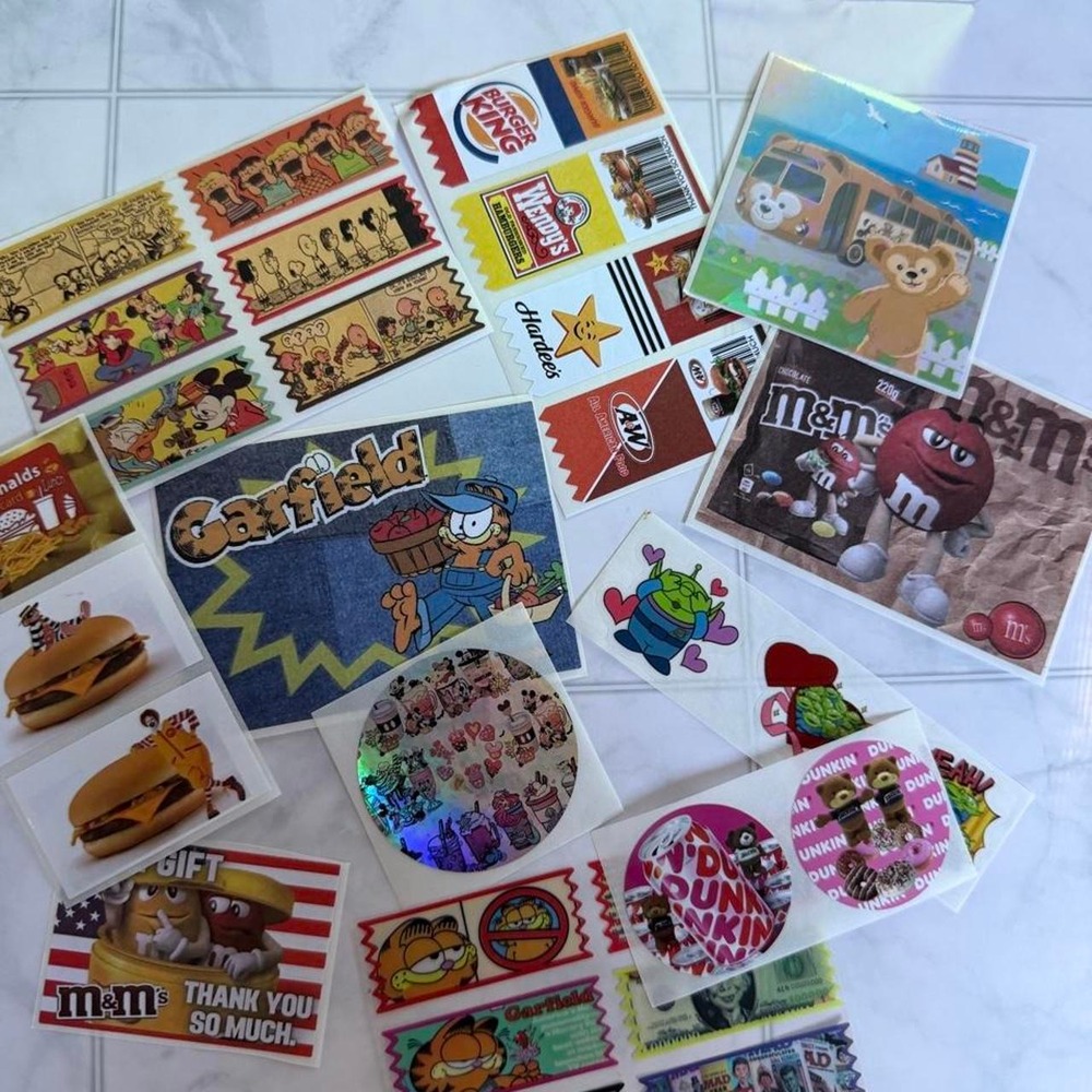 Vintage STYLE Y2K Nostalgia Sticker Lot Mixed Retro Decals BUNDLE